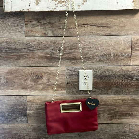 NWT Imoshion Women’s PU Leather Vegan Red Fashion Purse - Picture 2 of 11